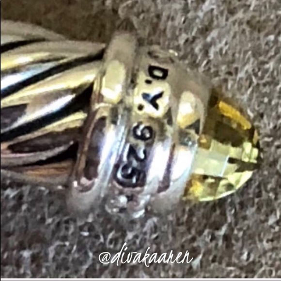 🔺SOLD🔺DavidYurman Lemon Citrine Diamond Bracelet - Picture 4 of 8